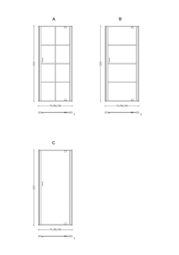 SHELL 1 - Niche glass shower cabin with pivot door by Park Avenue - view 3